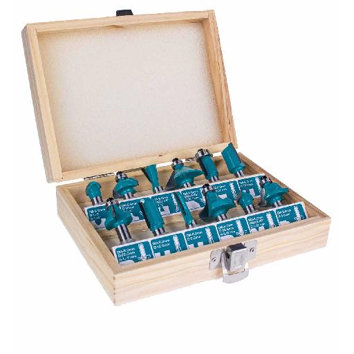 Farmline – Total 12pcs Router Bits Set (8mm) – TACSR1121