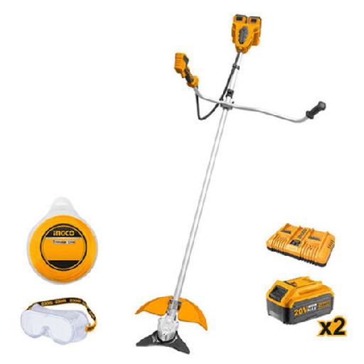 Farmline – Ingco Lithium-Ion Cordless String Trimmer & Bush Cutter With Safety Goggle – CSTLI202522