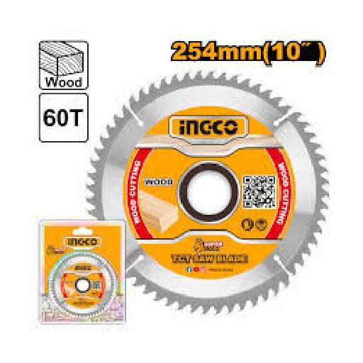 Farmline - Ingco 10 Inch 60T Industrial TCT Saw Blade for Circular Saw - TSB125423