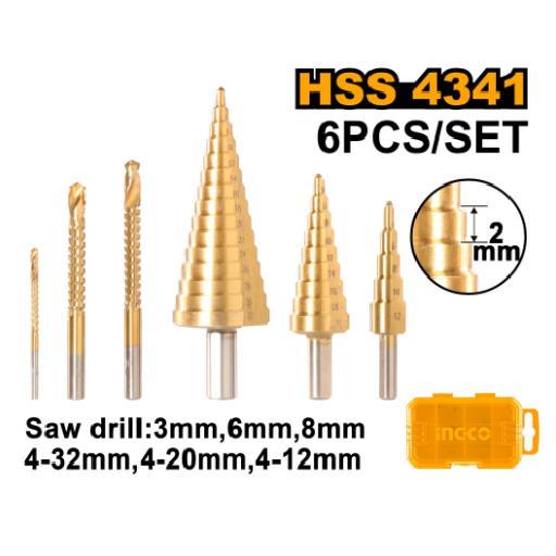 Ingco Step Drill Bit Set (AKSDS2061)