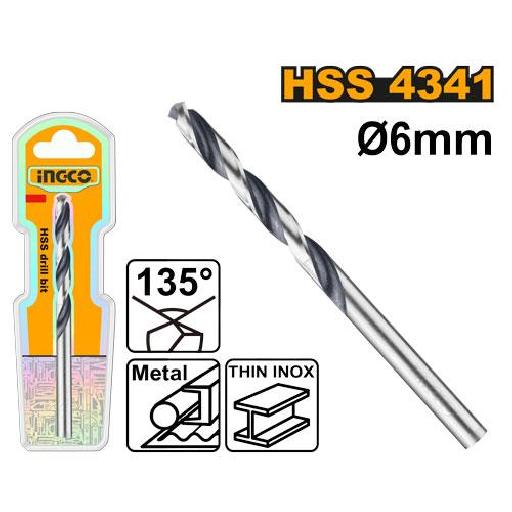 Ingco Power Tools Accessories 4341 HSS Drill Bit (DBT1200604)
