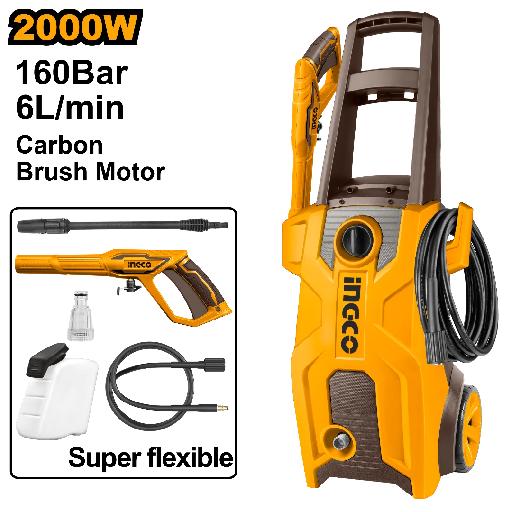Ingco High Pressure Washer 2000W 160Bar HPWR20018