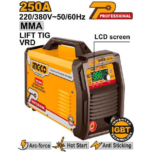 Ingco IGBT Inverter MMA/TIG Lift Welding Machine 250A ING-MMA25079