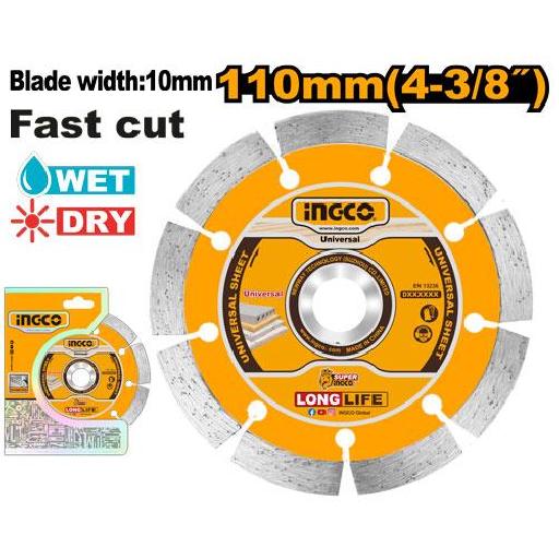 Ingco Dry Diamond Disc 4 3/8" x 10mm DMD011102