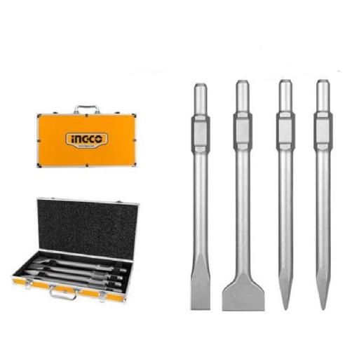 Ingco 4 Pieces SDS Hex Chisel Set DBC0304375