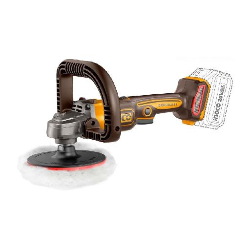 Ingco 7" Lithium-Ion Cordless Angle Polisher 20V 4.0Ah APLI20181