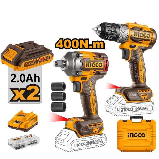 Ingco Lithium-Ion Cordless Drill & Impact Wrench CKLI20271