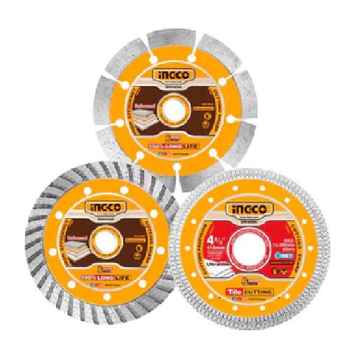 Ingco 3 Pieces 4–– Dry Diamond Disc Set – DMD063115