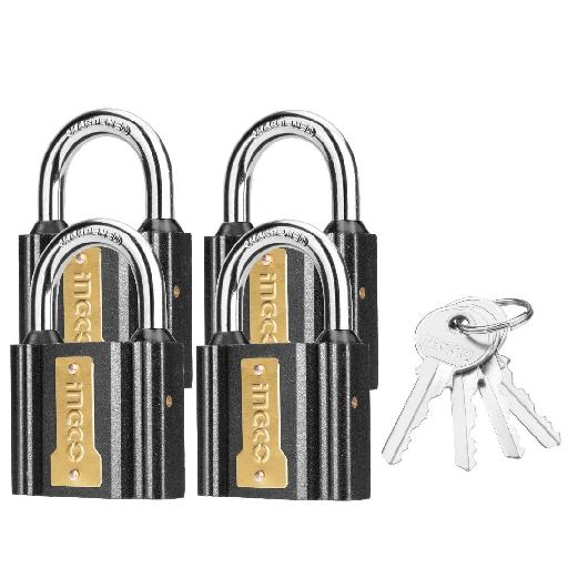 Ingco 4-Pieces Iron Padlock Set 38mm – DIPLK4382