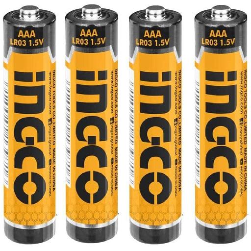 Ingco 4 Pieces 1.5V LR03 AAA Alkaline Battery – HAB3A01