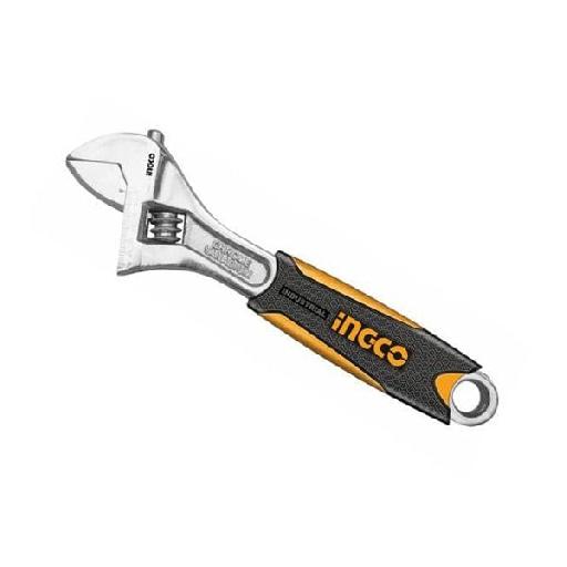 Ingco Soft Handle Adjustable Wrench – 6", 8", 10" & 12"