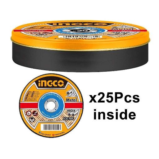 Ingco Abrasive Metal Cutting Disc 105mm x 1.2mm (25pcs)