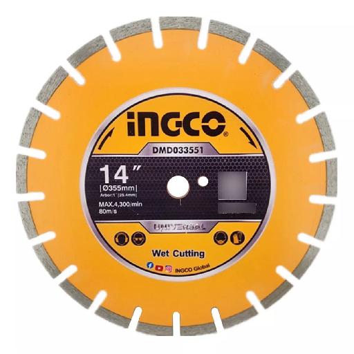 Ingco Diamond Cutting Disc 14" for Asphalt and Concrete – DMD033551