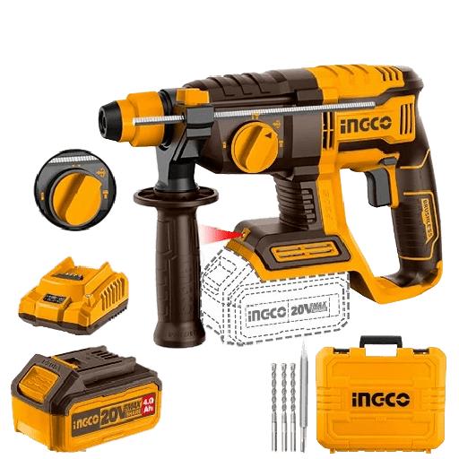 Ingco Brushless Lithium-Ion Rotary Hammer 20V 4.0Ah – CRHLI202081