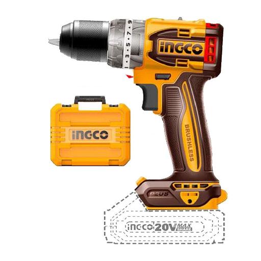 Ingco Lithium-Ion Cordless Hammer Impact Drill with Two 20V 2.0Ah Batteries & Charger – CIDLI20602
