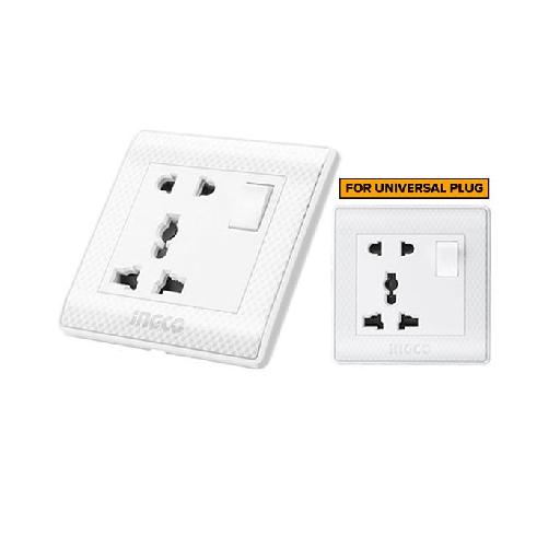 Ingco 16A 1-Gang 2 & 3 Pin Switched Universal Socket – HESST1116A