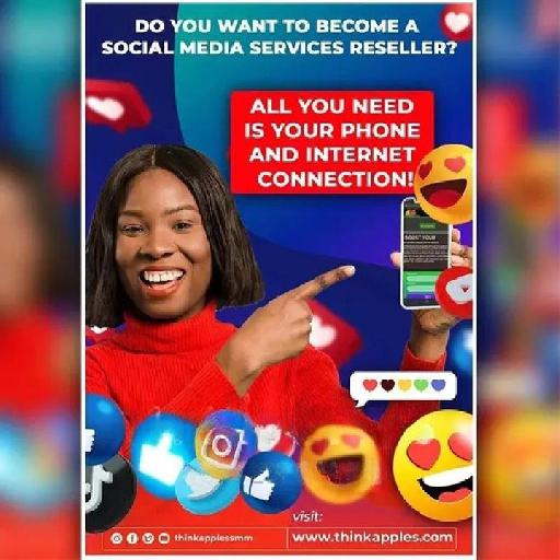 Become a RESELLER of Social Media Services [Thinkapples.Com]