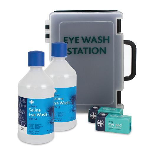 JTS Reliance Medical Eye Wash Station – Dual 500ml Bottles with Wall Bracket
