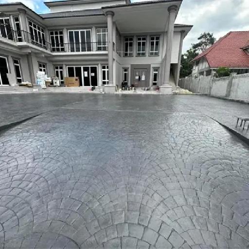 Collcrete - European Fan Stamped Concrete