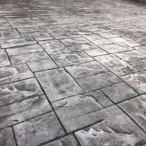 Collcrete - Light Grey Slate Stamped Concrete
