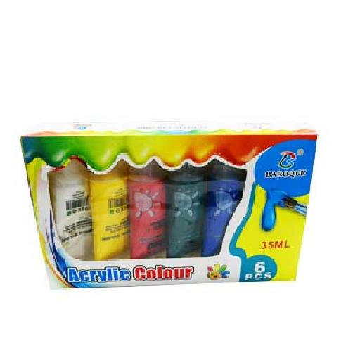 Acrylic Colour Paint Set – 6 Vibrant Colours for Art & Craft Projects