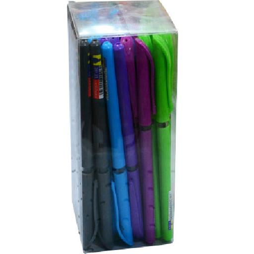 Coloured Pens – 50-Pack Assorted Ink Pens (Blue, Red, Black, Green)