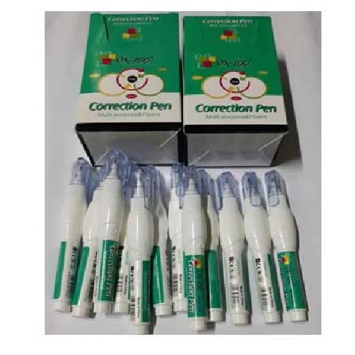 Correction Pens – 12-Pack Precision White-Out Pens for Clean Error Fixing