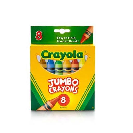 Crayola Jumbo Crayons – Pack of 8 High-Quality Vibrant Colours