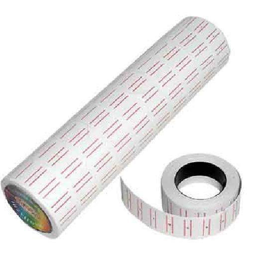 Paper Labels – Self-Adhesive Price Tags with Double Red Lines