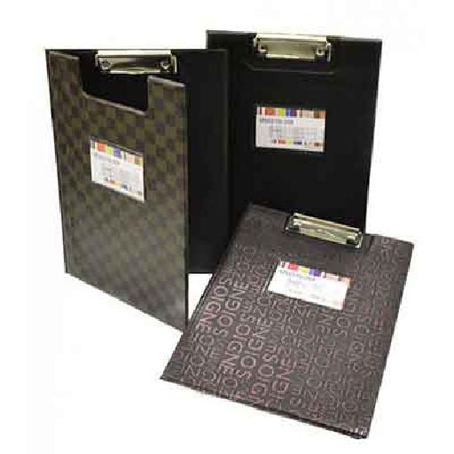 Speed Folder – Two-Sided Document Folder with Metallic Spring and Leather Cover