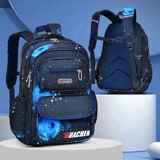Galaxy Super Quality Kids School Bag (Age 4 to 11) – Reliable and Colorful Backpack for Active Learners