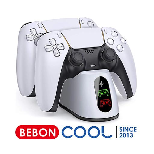 PS5 Controller Charger Station – DualSense Charging Dock with Fast Charging & LED Indicator (White)