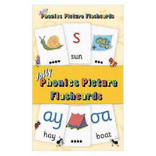 Jolly Phonics Picture Flash Cards – Early Literacy Letter Sounds & Digraphs Practice