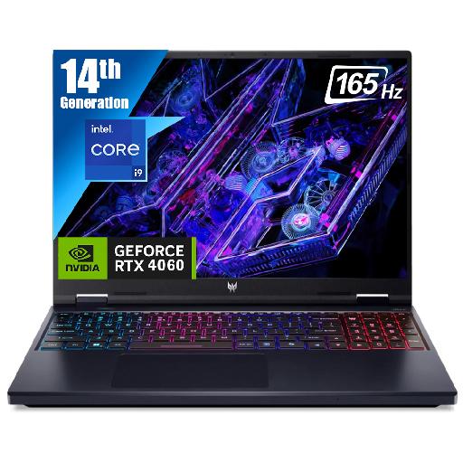 Acer Predator Helios Neo 16 Gaming Laptop – 16″ WUXGA 165Hz, Intel Core i9-14900HX, 16GB DDR5, 1TB SSD, GeForce RTX 4060 8GB – Abyssal Black