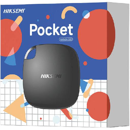 Hiksemi 1TB Portable External SSD – USB 3.1 Type-C, 560MB/s Speed, Shockproof Design – Black