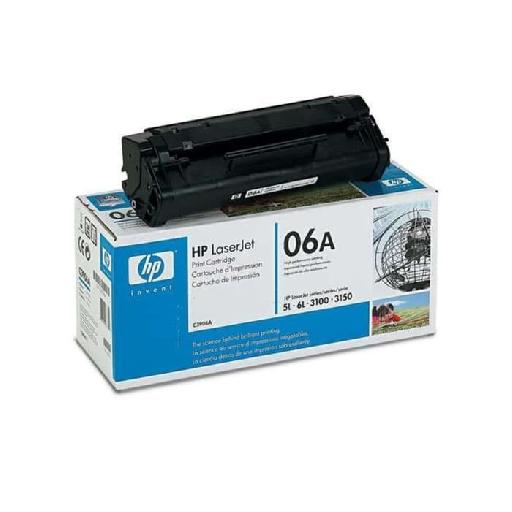 HP 06A (C3906A) Black LaserJet Toner Cartridge – 2,500 Page Yield, OEM Original