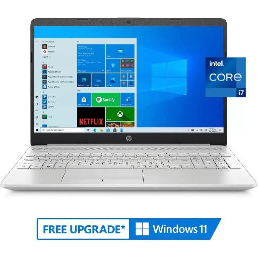 HP Notebook 15-dw3071cl – 15.6" FHD Laptop with Intel Core i7-1165G7 (11th Gen), 8GB RAM, 512GB SSD, Backlit Keyboard, Fingerprint Reader, Windows 11 Home