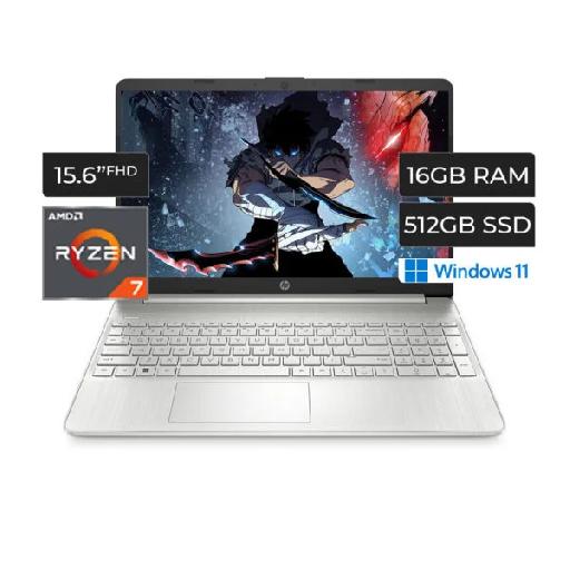HP Notebook 15-ef2747wm – 15.6″ FHD Touchscreen Laptop, AMD Ryzen 7 5700U, 16GB RAM, 512GB SSD, Radeon Graphics, Fingerprint Reader, Windows 11 Home