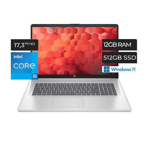 HP Notebook 17-cn3053cl – 17.3″ Full HD Laptop – Intel Core i5-1335U, 12GB RAM, 512GB SSD, Backlit Keyboard, Windows 11 Home (2023 Model)