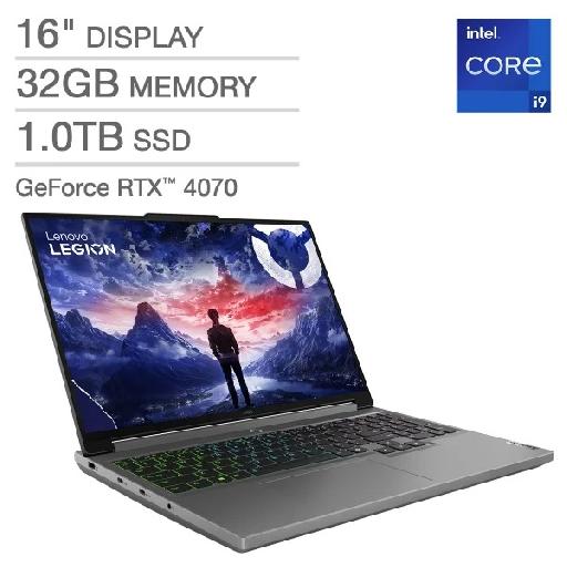 Lenovo Legion 5i 16IRX9 – 16″ WQXGA 165Hz Gaming Laptop, Intel Core i9-14900HX, 32GB DDR5 RAM, 1TB SSD, NVIDIA GeForce RTX 4070, Windows 11 Home