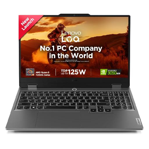 Lenovo LOQ 15ARP9 (2024 Model) – 15.6″ FHD 144Hz Gaming Laptop with AMD Ryzen 5-7235HS, 12GB DDR5 RAM, 512GB SSD, RTX 3050 6GB, Windows 11 Home