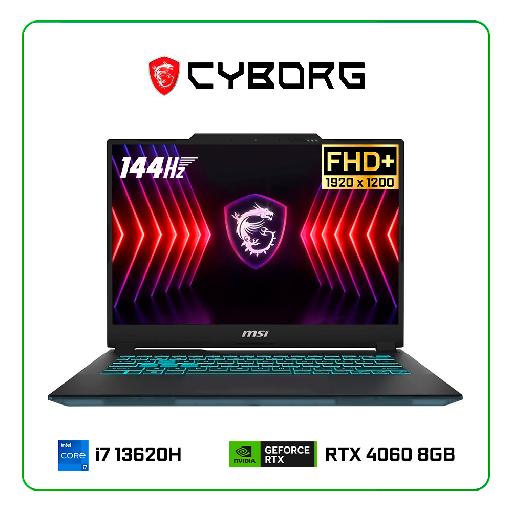MSI Cyborg 14" Gaming Laptop – Intel Core i7-13620H, NVIDIA GeForce RTX 4060, 16GB DDR5 RAM, 512GB SSD, 144Hz FHD+ Display, Windows 11 Home