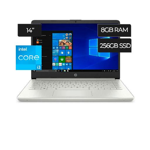 HP Notebook 14″ (14-dq2038ms, 2021) – Intel Core i3-1115G4, 8GB RAM, 256GB SSD, Windows 11, Fingerprint Reader