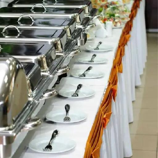 Miriam - Perfect White Wedding! Buffet Setup!