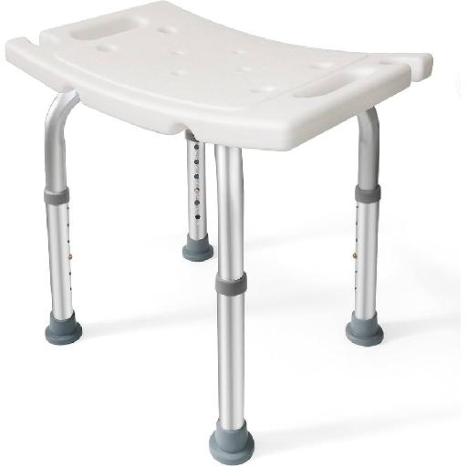 McSarpong - Heavy-Duty Adjustable Shower Seat | 400 lbs Capacity | Non-Slip Rubber Feet
