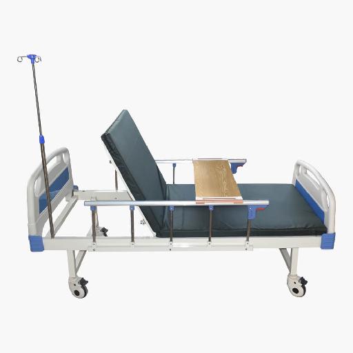 McSarpong – Manual Hospital Bed with Two Cranks MDW-A03 | Adjustable Bed with Steel Bedboard and Casters