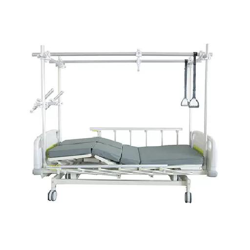 McSarpong – Orthopedic Bed with 4 Cranks AG-OB001 | Adjustable Bed with Wooden Bedboard and Al-Alloy Handrails