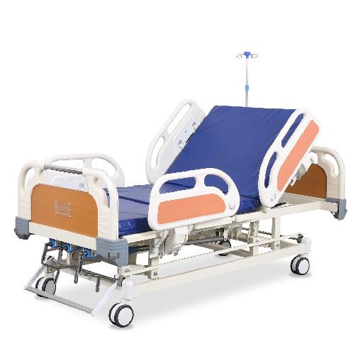 McSarpong – 3-Function Electric Hospital Bed with Four Pieces ABS Handrails AG-BM103 | Adjustable Bed with LINAK Motor and Remote Control