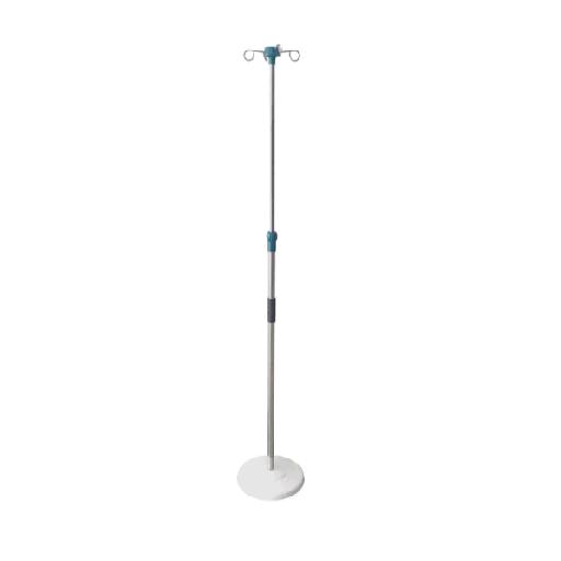 McSarpong – IVS-XS-M04 IV Stand | Adjustable Stainless Steel IV Pole with 4 Hooks and Mobile Base