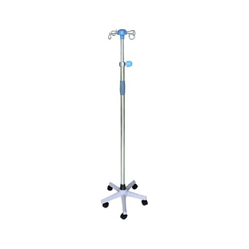 McSarpong – Cast Iron Base Knot Type Five Wheels Infusion Stand | Reliable and Stable IV Support